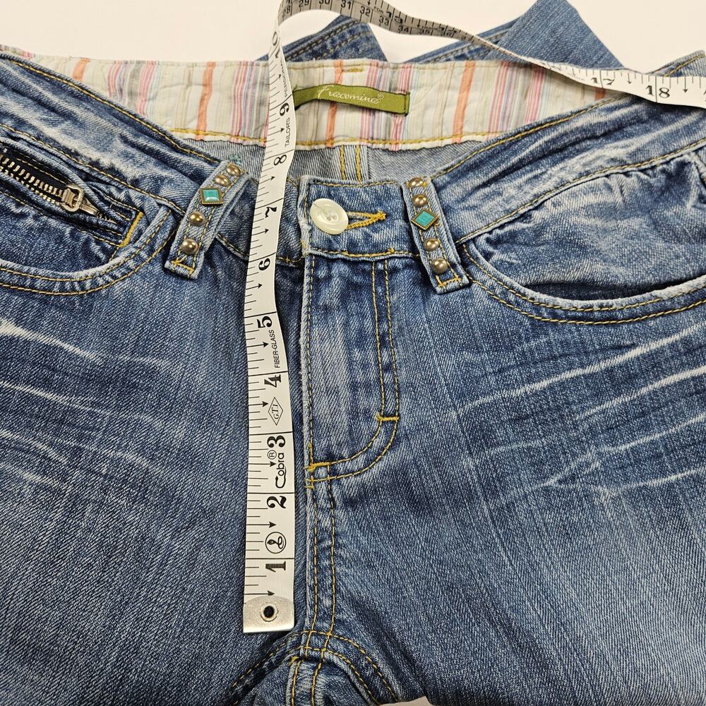Y2k Euro Low-Rise Flared Jeans Fracomina - Size 30 - Picture 6 of 8